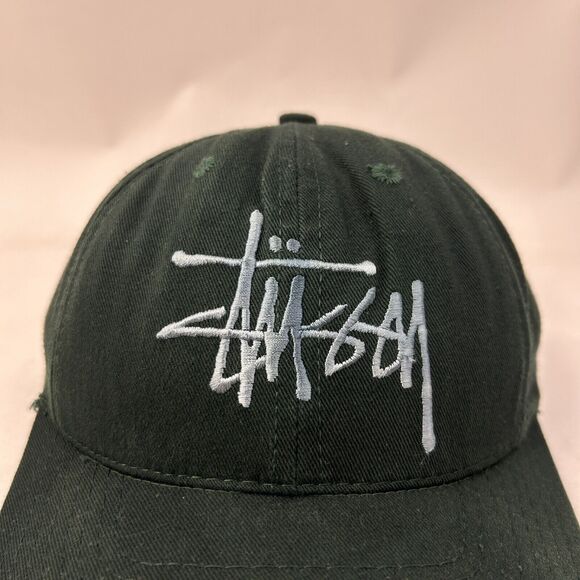 Stussy Baseball Hat Adjustable Embroidered Logo Green 2024 - Picture 2 of 7